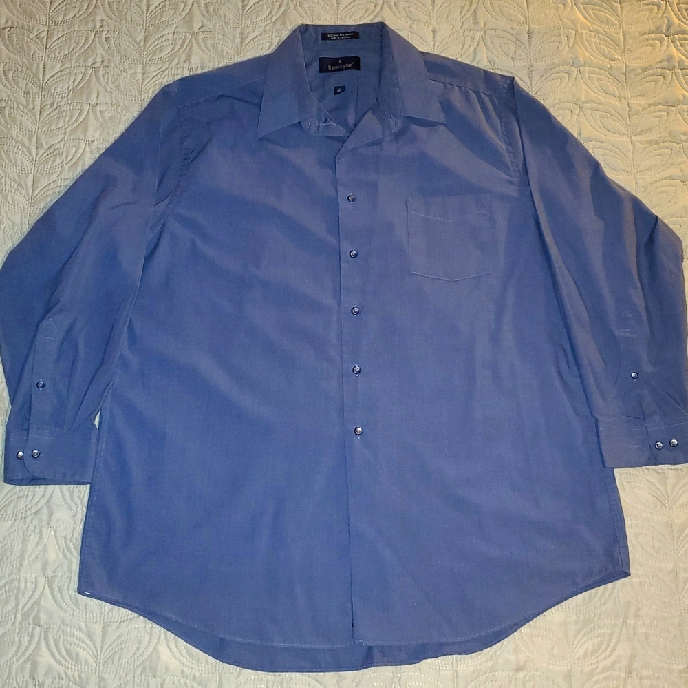 Blue mens dress shirt